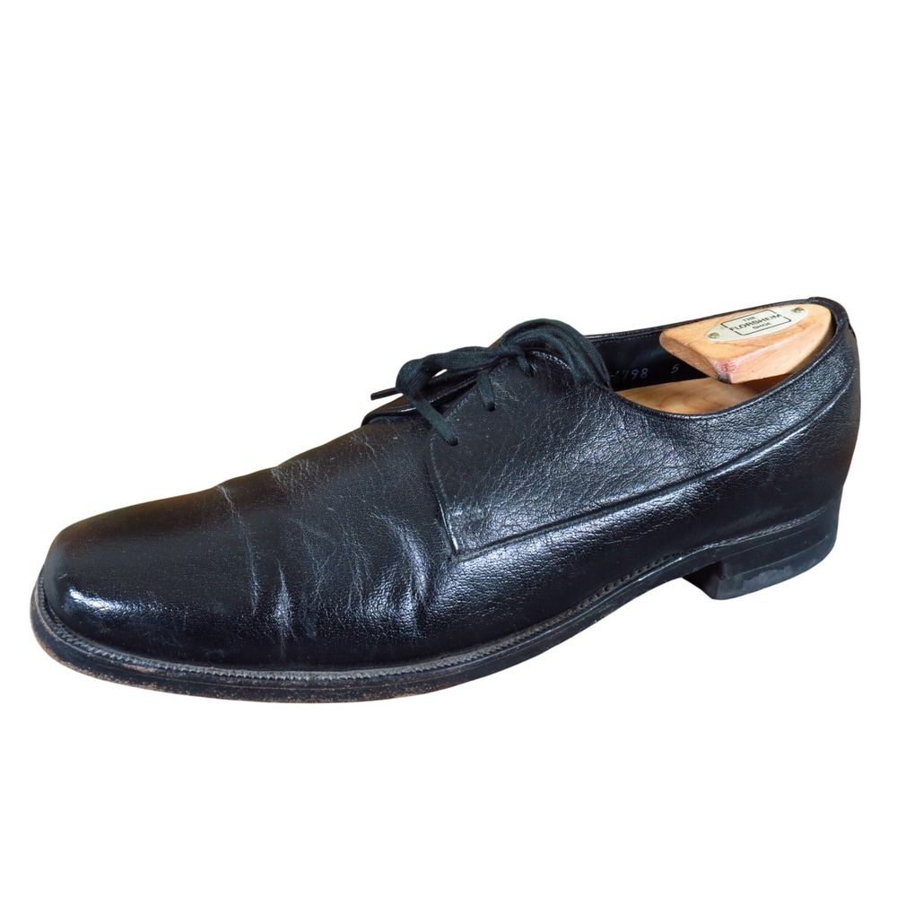 Florsheim 756798 Mens Derby Dress Shoes Size 10‎ A Formal Textured Black Leather